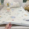 Estilo Caricatura Clase A Verano para Bebés y Madres Alfombra Refrigerante de Seda Hielo Ratán, Alfombra Suave Absorbente de Sudor, Alfombra para Niños de Guardería con Aire Acondicionado 2