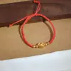 Pulseira de Fio Vermelho Trançada à Mão Xuping, Estilo Simples, Presente para Melhor Amigo, Casal, Joias Femininas de Luxo Leve, Acessórios de Ano Novo
