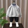 Moletom Infantil de Desenho Animado para Meninos Outono 2025 Nova Moda Roupa Infantil Tops Esportivos Pulôver Casual para Bebê