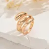 Joias femininas de estilo europeu e americano geométricas transfronteiriças anel de abertura geométrica anel de design anel de várias camadas versátil de alto nível