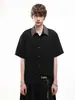Camisas Retro de Manga Corta Estilo Old Money para Hombres y Mujeres, Camisas Texturizadas de Verano de Moda, Tops Casuales de Calle para Parejas