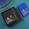 Estilo Chino Cuaderno Caja de Regalo de Negocios Set Completo Cuaderno A5 Regalo Reunión de Oficina Corporativa Estilo Tendencia Nacional