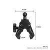 Suporte de Telefone para Venda por Atacado Fabricante Suporte para Transmissão ao Vivo Acessórios de Clipe de Extensão, Suporte Adicional para Câmera Braçadeira Robusta Rosca Interna 1/4 Braçadeira Pinça de Caranguejo