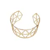 Estilo Niche Europeo y Americano, Fresco y Minimalista, Pulsera Abierta Exagerada, Pulsera Ancha de Metal Hueco Plateado, Pulsera de Fiesta, Vintage