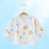 Ropa de media espalda para recién nacido 0-3 junio primavera y otoño algodón ropa ajustada para bebé recién nacido ropa de monje infantil manga larga
