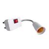 E 270000 a manguera calibre británico calibre europeo enchufe de pared conector interruptor e27 tornillo diez mil luz nocturna lámpara de escritorio extensión conversión