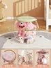 Barril de Almacenamiento para Muñecas Muñeco de Peluche Tela Sala de Estar Juguetes para Niños Caja Organizadora de Muñecas Grandes Taburete de Almacenamiento Transparente