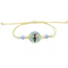 Pulsera Tejida a Mano Xiyin Insecto Mariquita Gipsófila Flor de Encaje Fresca y Dulce Jingdezhen