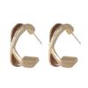 Pendientes de aguja de plata S925, pendientes redondos, elegantes pendientes de cruz de celebridades cibernéticas de Corea del Sur, nuevos pendientes de moda 2021.