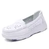 Zapatos de Enfermera para Mujer en Primavera y Otoño, Duraderos, de Suela Gruesa, Transpirables, de Suela Blanda, Cómodos, Antideslizantes, Sin Olores, de Suela Plana, Zapatos de Trabajo Médicos