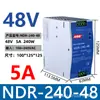 Fonte de Alimentação Chaveada Montada em Trilho EDR/NDR Guangdong Mingwei AC 220V para DC 12V/24V Transformador de Grau Industrial
