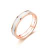 Anillo de Goteo de Aceite Simple de Acero Inoxidable Transfronterizo Negro y Blanco Goteo de Pegamento Moda Pareja Anillo de Acero de Titanio Joyería sin Color