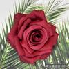 Flor de rosa de franela de simulación cabeza de flor roja ramillete pared de flores de boda accesorios de fotografía arco de flores artificiales flor de simulación al por mayor
