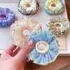 Dulces y Frescos Gomas para el Cabello Infantiles para Niñas, Diademas de Encaje Plegado de Alta Gama, Accesorios para el Cabello que No Dañan el Cabello