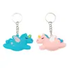 5593 # Llavero Creativo de Pegaso de Dibujos Animados Colgante Lindo para Bolso Equipaje Accesorios de Caja Sorpresa Goma Suave de PVC