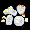 Comida Simulada Macarrão Nó de Alga Ovos Shumai Bolinhos Molde de Silicone Decoração de Bolo Fondant Argila Molde de Pinça