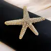 Grampo de Cabelo Estrela-do-Mar Exquisito Cravejado com Diamantes para Mulheres, Presilha de Cabelo Lateral de Luxo Leve, Acessório de Cabelo Estrela com Atmosfera Única