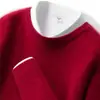 Suéter Grueso de Cachemira para Hombre Otoño e Invierno Pulóver de Cuello Redondo para Hombre Camiseta Base Color Sólido Simple Versátil Prendas de Punto Casuales