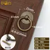 Puxador de gaveta redondo estilo chinês antigo/Puxador de porta de móvel estilo chinês antigo/Puxador de porta de armário de cobre gravado/Puxador de porta de gaveta de cobre puro