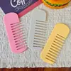 Peine de Color Sólido Macaron, Peine Fino para el Cabello, Lindo Peine para Estudiantes, Niñas y Niños, Popular Regalo de Celebridad de Internet Transfronterizo