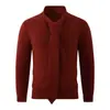 Suéter de punto liso con cuello alto para hombre, nuevo para otoño/invierno 2026, jersey de punto, capa base casual para hombres jóvenes