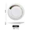 Comercio exterior transfronterizo cerámica japonesa plato roscado para sushi plato para mesa escupidera plato para huesos negro vajilla china y occidental comerciantes tazón grande al por mayor