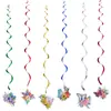 Colgante Decorativo Espiral de Mariposa Bola de Panal Adorno 3D Decoración Colgante de PVC Tarjeta de Colgante Espiral para Uso en Fiesta de Cumpleaños