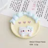 Acessórios de Resina DIY Desenho Animado Joias Laço Gato Prato Cola Cremosa Grampo de Cabelo Capa de Celular Fivela de Sapato Chaveiro Pingente