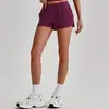 Pantalones Cortos de Yoga de Secado Rápido con Sensación de Piel Desnuda Europeos y Americanos para Bolsillo, Deportes al Aire Libre, Pantalones Cortos Levanta Glúteos, Running, Fitness, Yoga para Mujer 4167