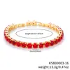 Pulsera Redonda Transfronteriza 6.0 con Cierre de Extensión Multicolor, Pulsera Colorida de Circonita de Alta Calidad para Mujer, Mayoreo