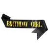 Cinta de Cumpleaños Transfronteriza Banda para el Hombro de la Cumpleañera Suministros de Decoración para Fiesta de Cumpleaños Cinta de Etiqueta Satín