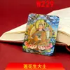 Núcleo de Pintura Thangka Pintado à Mão Sem Embelezamento Dourado, Pingente da Montanha Wutai, Colar de Monge Lótus Atacado