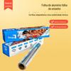 Rolo de papel de lata 30 cm de largura papel de alumínio descartável para assar forno doméstico forno comercial papel de folha de estanho resistente a altas temperaturas atacado