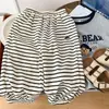 Pantalones Rayados Anti-Mosquitos para Niños Elegantes para Niños Finos Transpirables Casuales Jogger Pantalones Unisex Sueltos de Verano Largos