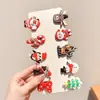 Pinza para el Cabello de Reno Navideño para Mujer Pinza para el Cabello de Fiesta Festiva Accesorio para el Peinado Accesorios de Disfraz Cosplay Lindo Doble Pinza Accesorios para el Cabello