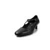 Zapatos de tacón alto de moda de nicho de 5.5 cm, nuevo modelo de verano 2026, punta redonda, tacón grueso, tira cruzada, elegantes zapatos pequeños de cuero