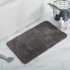 Felpudo de baño antideslizante flocado transfronterizo, alfombrilla de baño absorbente de agua, alfombrilla simple engrosada para mesita de noche de dormitorio