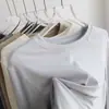 Camiseta de Manga Longa Macia em Lã Lyocell Tencel para Mulheres, Outono Estilo Coreano Malha Solta Emagrecedora Gola Redonda Alta Elasticidade