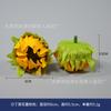 Flores de Girasol Simuladas al por Mayor Accesorios para Disfraces de Baile Flores de Seda Sombrero de Paja Decoración para Mochila Escolar Cabeza de Flor de Girasol