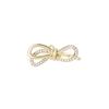 Moda Japonesa y Coreana Elegante Broche Pequeño de Lazo con Incrustaciones de Diamantes Anti-carrera Accesorios Ligeros Hebilla para Ropa Decorativa Creativa Versátil