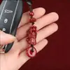 Nuevo Llavero de Loto Cinabrio Pixiu Estilo Calabaza Colgante para Coche Adorno de Hebilla de Seguridad Colgante Unisex Al por Mayor