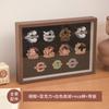Marco de Fotos para Insignias Soporte de Exhibición Almacenamiento de Bubble Mart Hueco Conmemorativo DIY Soporte de Exhibición de 8 pulgadas Estante de Exhibición para Medallas Colgante de Pared para Marco de Fotos