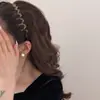 Faixa de Cabelo Fofa Ondulada com Dentes, Antiderrapante, Textura Alta, Fosca, para Mulheres, Especificamente para Lavar o Rosto, Faixa de Cabelo para Prender o Cabelo