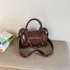 Bolsas de Motocicleta Modernas Geniales para Mujer 2026 Nuevo Estilo Moda Popular Bolso de Mano Bolso Almohada Rosa Correa Ancha para el Hombro Bolso Cruzado de un Solo Hombro