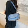 Bolso pequeño portátil con cadena para mujer, estilo retro, de moda 2024, con diseño de nicho, tipo bandolera tipo bagel.