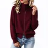 Estación Europea Transfronteriza Sentido del Diseño Cremallera Doble Color Sólido Cárdigan de Punto Casual Otoño e Invierno Nuevo Estilo Suéter Ropa Exterior para Mujer Top