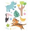 Adesivo de Parede Decorativo Animal de Desenho Animado Transfronteiriço para Quarto de Bebê Quarto Infantil Cenário Decorativo Quente Adesivo de Parede