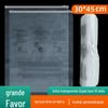 Saco de embalagem para suéter de roupa Saco de armazenamento de PE com zíper Saco plástico transparente 10 seda Mensagem de aviso Saco com fecho zip 30 * 45cm