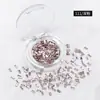 Dongzhou 2x4 strass retangular de fundo plano para nail art, super brilhantes, populares online, tiras de strass para acessórios DIY de nail art