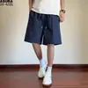 Pantalones cortos de seda helada de secado rápido para hombre, talla grande, modernos, corte holgado, nuevo estilo callejero deportivo de verano